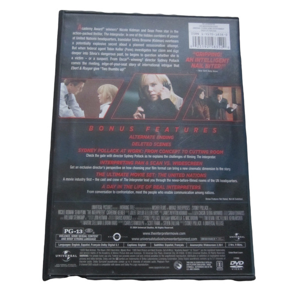 The Interpreter (2005) Dvd - Picture 5 of 5